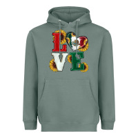 Sage Mexican Flag With Sunflowers Love Heavyweight Hoodie - RanaPortraitStore
