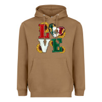 Toasted Coconut Mexican Flag With Sunflowers Love Heavyweight Hoodie - RanaPortraitStore
