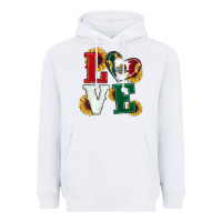 White Mexican Flag With Sunflowers Love Heavyweight Hoodie - RanaPortraitStore