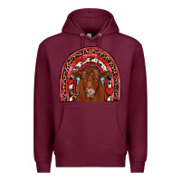 Burgundy valentines red angus rainbow Premium Hoodie - JahusDesignShop