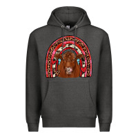 Charcoal Heather valentines red angus rainbow Premium Hoodie - JahusDesignShop