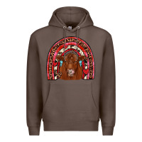 Coffee valentines red angus rainbow Premium Hoodie - JahusDesignShop