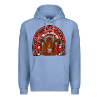 Colony Blue valentines red angus rainbow Premium Hoodie - JahusDesignShop