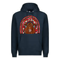 Navy valentines red angus rainbow Premium Hoodie - JahusDesignShop