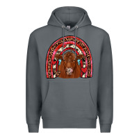 Rock valentines red angus rainbow Premium Hoodie - JahusDesignShop