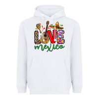 White Love Mexico Heavyweight Hoodie - RanaPortraitStore