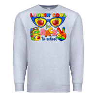 Heather Grey looking cool for back to school Premium Sweatshirt - texasbilliewilder