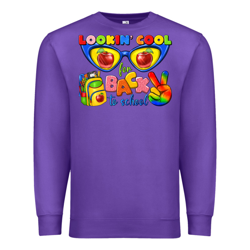 Looking Cool For Back To School Premium Sweatshirt by texasbilliewilder | Teevron