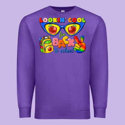 Looking Cool For Back To School Premium Sweatshirt Designed By Texasbilliewilder