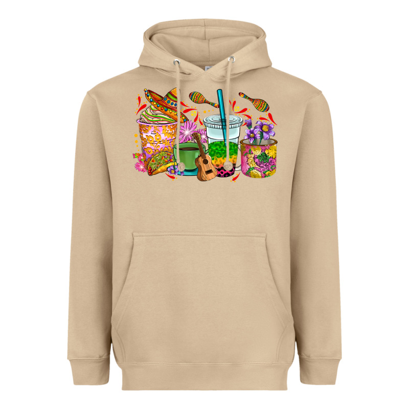 Mexico Coffee Cups Heavyweight Hoodie by RanaPortraitStore | Teevron