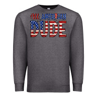 Charcoal Heather all american dude Premium Sweatshirt - Zillion Design Studio