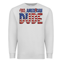Dove Grey all american dude Premium Sweatshirt - Zillion Design Studio