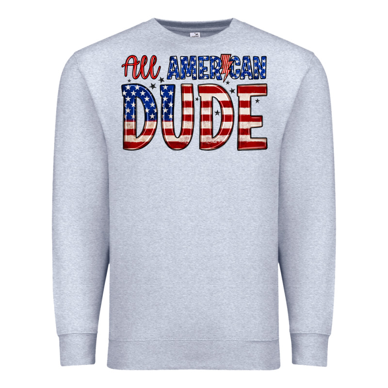 All American Dude Premium Sweatshirt by Zillion Design Studio | Teevron