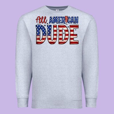 All American Dude Premium Sweatshirt Designed By Zillion Design Studio
