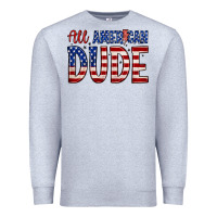 Heather Grey all american dude Premium Sweatshirt - Zillion Design Studio