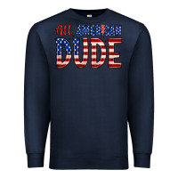Navy all american dude Premium Sweatshirt - Zillion Design Studio