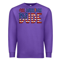 Purple all american dude Premium Sweatshirt - Zillion Design Studio