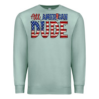 Seafoam all american dude Premium Sweatshirt - Zillion Design Studio