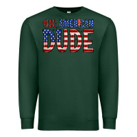 Sports Green all american dude Premium Sweatshirt - Zillion Design Studio