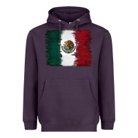 Plum Mexican Flag Heavyweight Hoodie - RanaPortraitStore