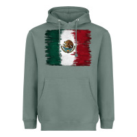 Sage Mexican Flag Heavyweight Hoodie - RanaPortraitStore