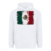 White Mexican Flag Heavyweight Hoodie - RanaPortraitStore