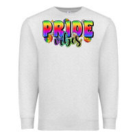 Oatmeal Heather pride vibes Premium Sweatshirt - Zillion Design Studio