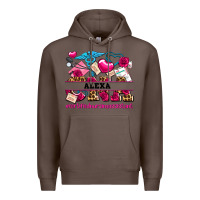 Coffee costom name valentines day cna certified nursing Premium Hoodie - AdoDesignShop