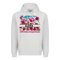 Dove Grey costom name valentines day cna certified nursing Premium Hoodie - AdoDesignShop