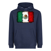 Navy Mexican flag Heavyweight Hoodie - RanaPortraitStore