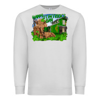 Dove Grey happy st. patrick's day cattle and calfs Premium Sweatshirt - RanaPortraitStore