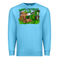 Ocean Blue happy st. patrick's day cattle and calfs Premium Sweatshirt - RanaPortraitStore