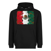 Black Mexican Flag With Leopard Heavyweight Hoodie - RanaPortraitStore