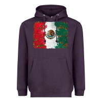 Plum Mexican Flag With Leopard Heavyweight Hoodie - RanaPortraitStore