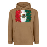 Toasted Coconut Mexican Flag With Leopard Heavyweight Hoodie - RanaPortraitStore