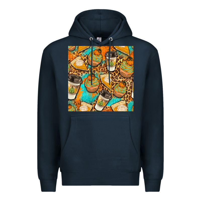 Autumn Cupcakes Seamless Pattern Premium Hoodie by BundleAndBundleShop | Teevron