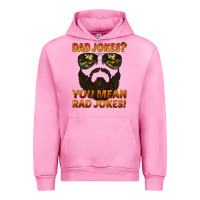 Fuchsia Pink dad jokes you mean rad jokes Urban Hoodie - Artiststas