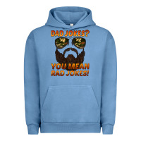 Pigment Pebble Blue dad jokes you mean rad jokes Urban Hoodie - Artiststas