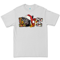 Dove Grey love christmas black angus Premium Tee - LillyAllenDesigns