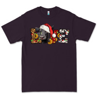 Plum love christmas black angus Premium Tee - LillyAllenDesigns