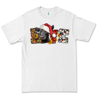White love christmas black angus Premium Tee - LillyAllenDesigns