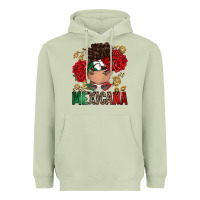 Matcha Mexicana Latina messy bun Heavyweight Hoodie - RanaPortraitStore