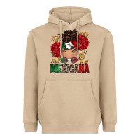 Mushroom Mexicana Latina messy bun Heavyweight Hoodie - RanaPortraitStore