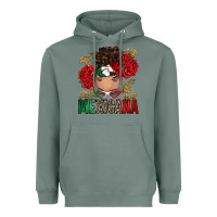 Sage Mexicana Latina messy bun Heavyweight Hoodie - RanaPortraitStore