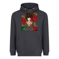 Smoke Mexicana Latina messy bun Heavyweight Hoodie - RanaPortraitStore