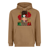 Toasted Coconut Mexicana Latina messy bun Heavyweight Hoodie - RanaPortraitStore
