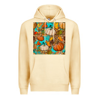 Pina Colada fall pumpkin seamless pattern Premium Hoodie - BundleAndBundleShop