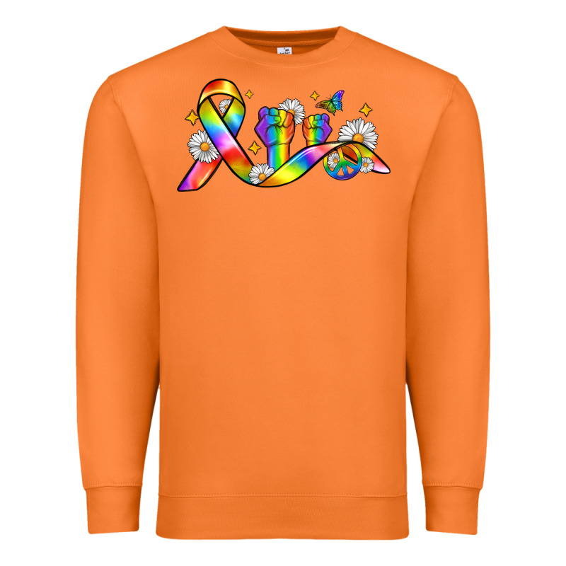 Pride Ribbon Premium Sweatshirt by Zillion Design Studio | Teevron