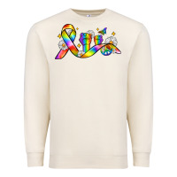 Sandshell pride ribbon Premium Sweatshirt - Zillion Design Studio