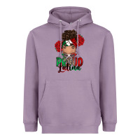Lavender Proud Latina messy bun Heavyweight Hoodie - RanaPortraitStore